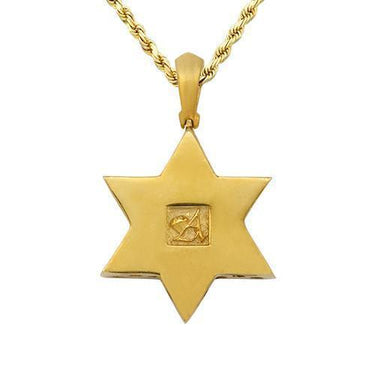 Diamond Star of David Pendant in 14k Yellow Gold 1.50 Ctw
